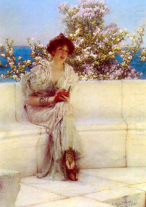 Alma Tadema The Year is at the Spring china oil painting image